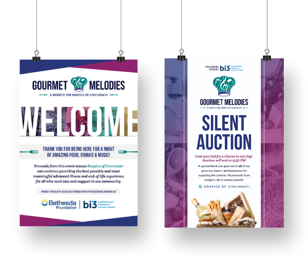 everbrand gourmet melodies event signage